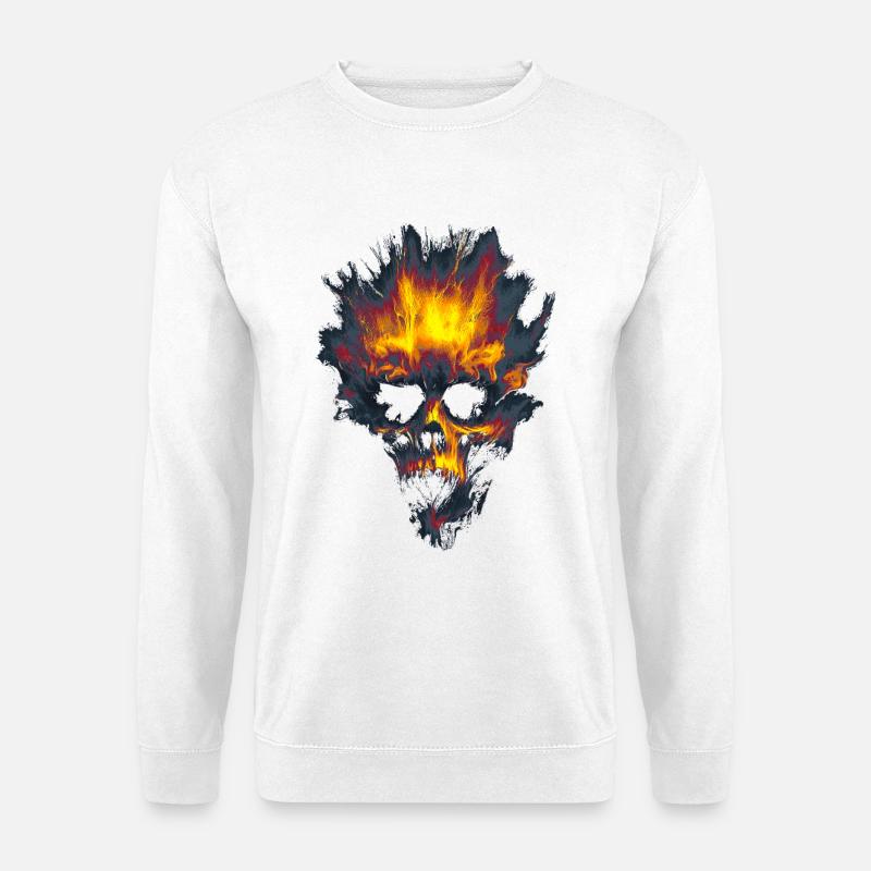 Stylized Skull - Unisex Sweatshirt - white