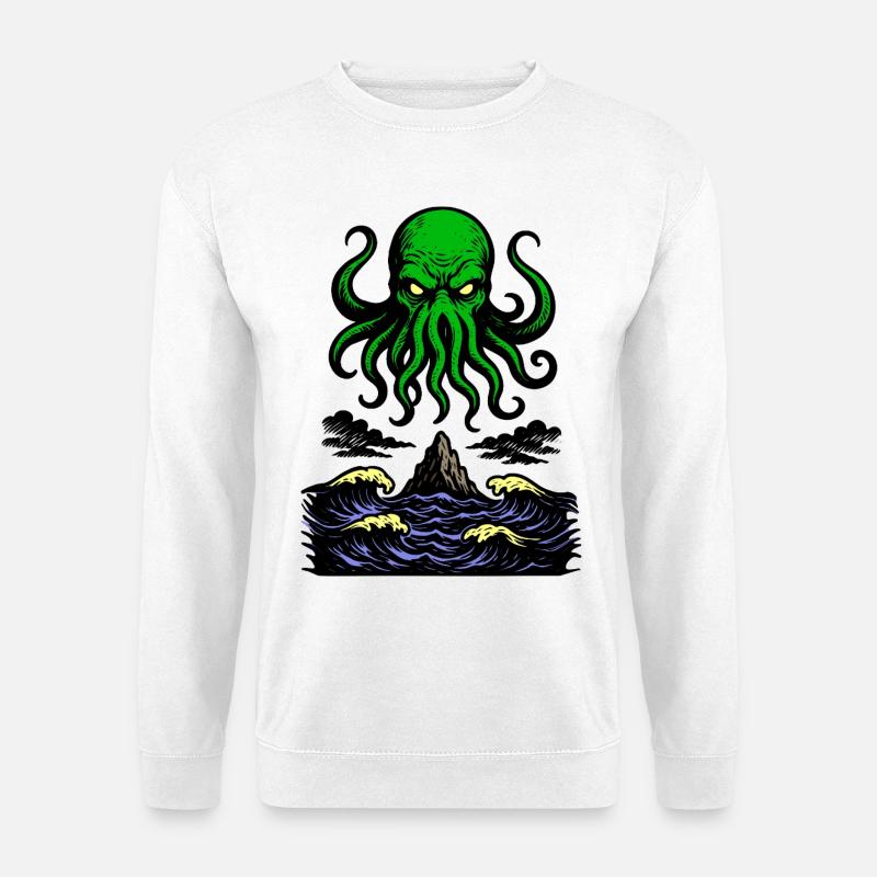 Cthulhu Retro 2 - Unisex Sweatshirt - white