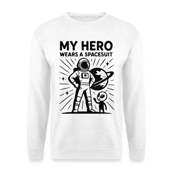 Weltraumheld im Raumanzug - Unisex Pullover - Weiß - Vorne