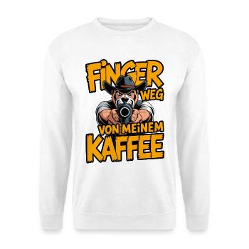 Stay away from my coffee – watchdog - Unisex Sweatshirt - white - Front