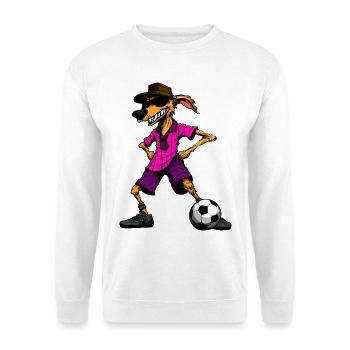 Australian Shepherd Fussball - Unisex Pullover - Weiß - Vorne