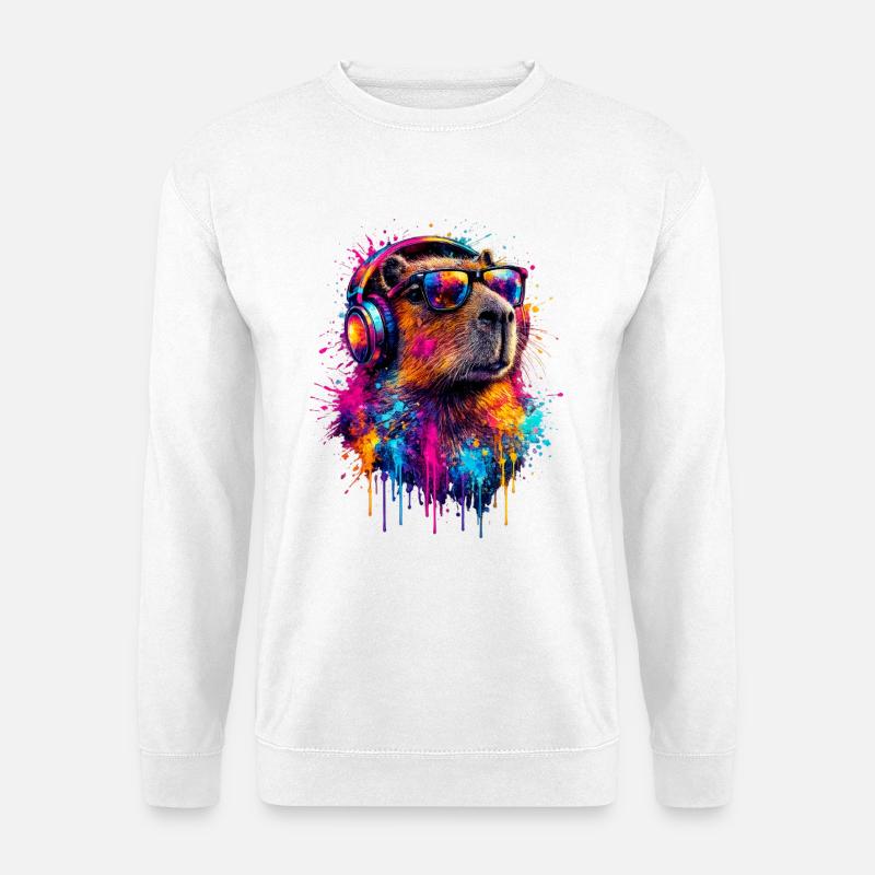 Capybara - Sweat-shirt Unisexe - blanc