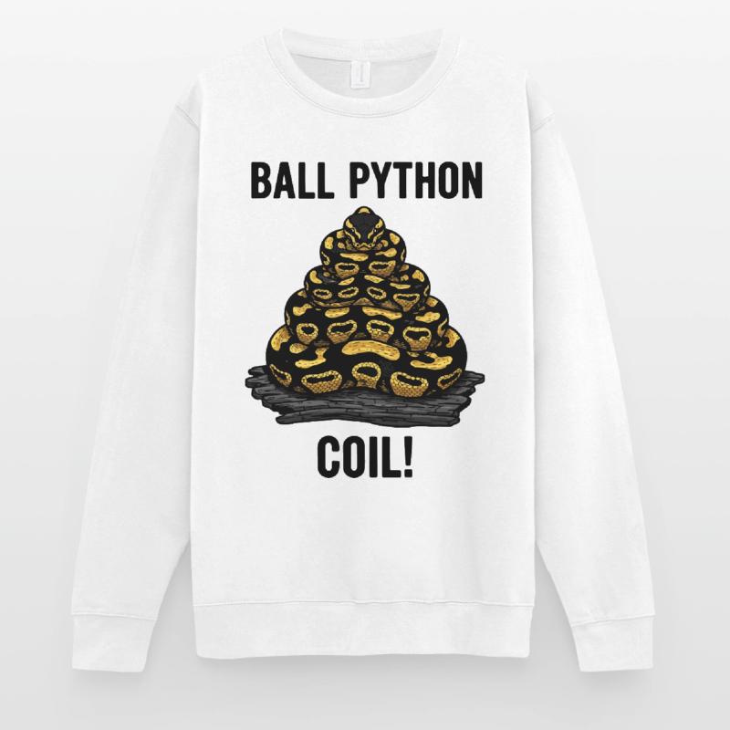 Python Royal Ball Python Coil Reptile Pyramide Sweat-shirt Unisexe