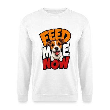 Jack Russell Terrier - Unisex Pullover - Weiß - Vorne - Alina (178cm) & Michal (187cm)