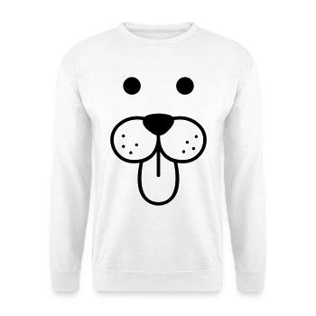 doggy face - Unisex Sweatshirt - white - Front
