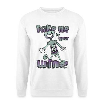 Funny corkscrews - Unisex Sweatshirt - white - Front