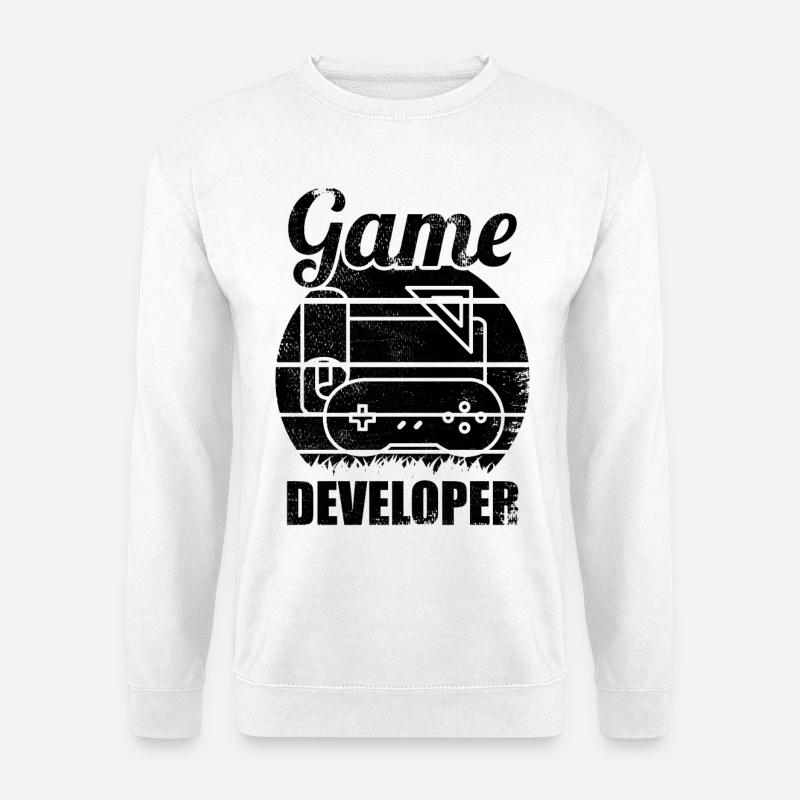 Lustiger Spieleentwickler - Unisex Pullover - Weiß