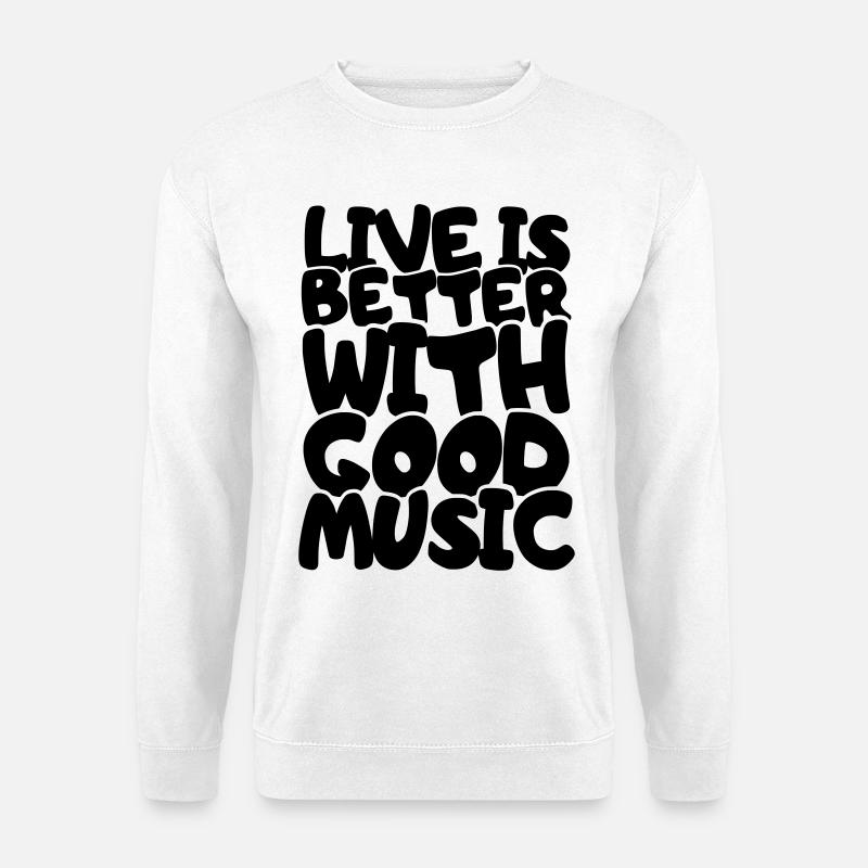 Life is better with # - Unisex Sweatshirt - white