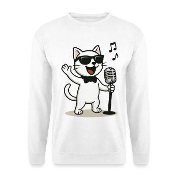 Canette Rock’n’Roll - Sweat-shirt Unisexe - blanc - Devant