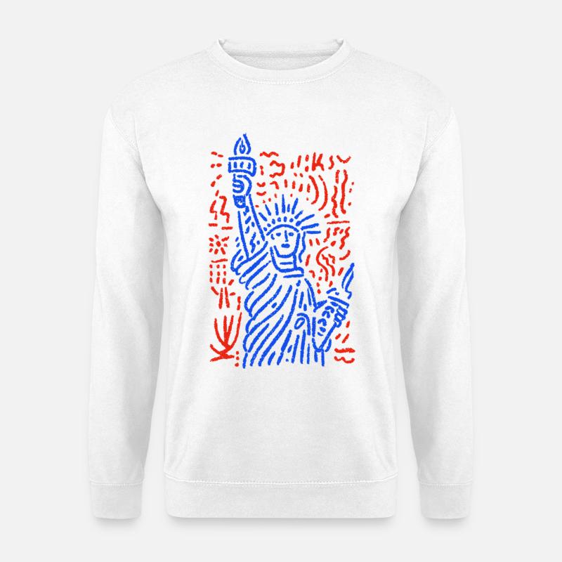 Lady Liberty - Unisex Pullover - Weiß