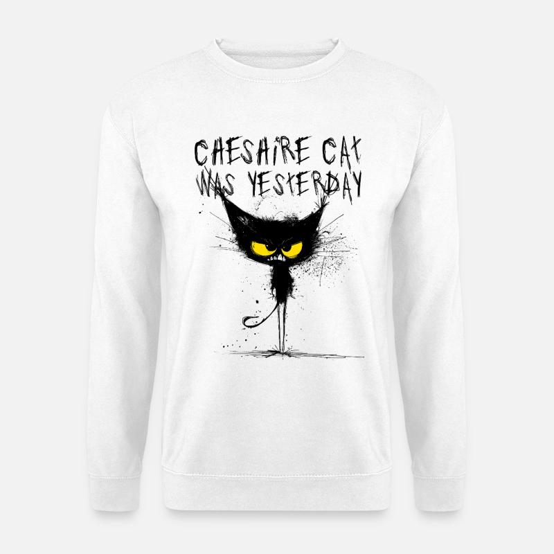 Angry Cat – Caesaire Cat Was Yesterday - Unisex Pullover - Weiß
