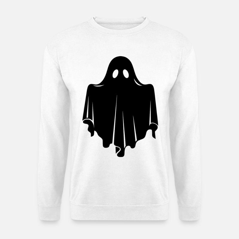 Ghost Boo Halloween Sweat à capuche - Sweat-shirt Unisexe - blanc