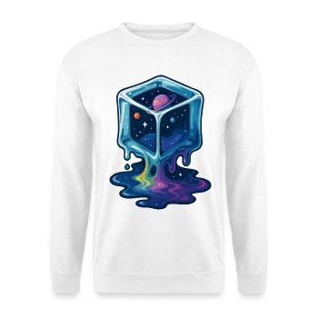 Cosmic Melt Cube - Unisex Sweatshirt - white - Front