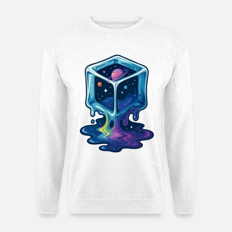 Cosmic Melt Cube - Unisex Sweatshirt - white