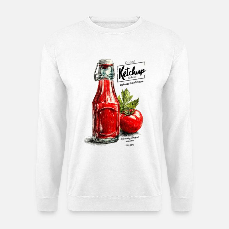 Ketchup - Unisex Pullover - Weiß