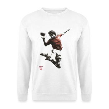 Pizza and Soccer - Unisex Sweatshirt - white - Front