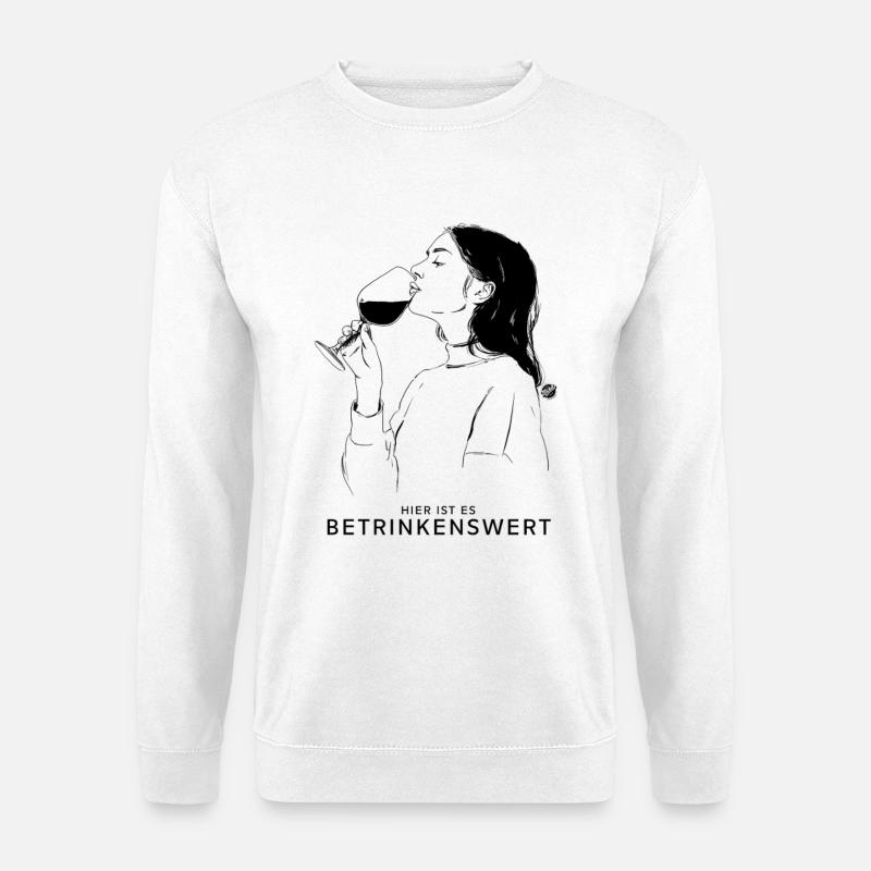 Drunken - Unisex Sweatshirt - white