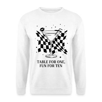 Table For One Martini Party - Unisex Sweatshirt - white - Front