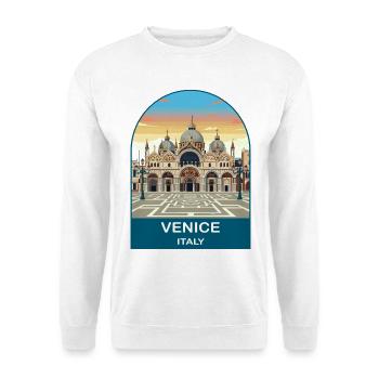 Venice Italy Vintage Travel Poster Art - Unisex Sweatshirt - white - Front
