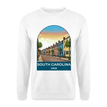 South Carolina USA Vintage Travel Poster - Unisex Sweatshirt - white - Front