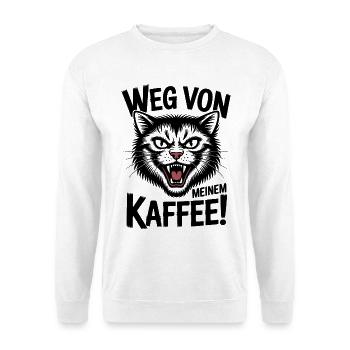 Weg Von Kaffee - Unisex Pullover - Weiß - Vorne
