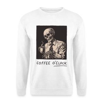 Coffee O'Clock - Unisex Sweatshirt - white - Front