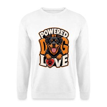 Rottweiler - Unisex Pullover - Weiß - Vorne - Alina (178cm) & Michal (187cm)