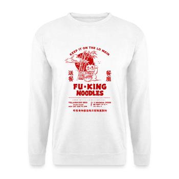 Noodle restaurant - Unisex Pullover - Weiß - Vorne - Alina (178cm) & Michal (187cm)