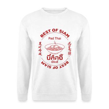 Best of Siam - Unisex Pullover - Weiß - Vorne - Alina (178cm) & Michal (187cm)