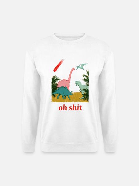 Oh shit! - Unisex Pullover - Weiß