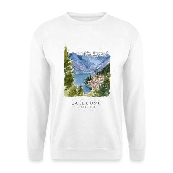 Comer See - Unisex Pullover - Weiß - Vorne - Alina (178cm) & Michal (187cm)