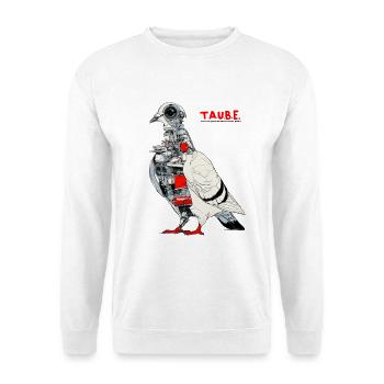 T.A.U.B.E. - Unisex Pullover - Weiß - Vorne - Alina (178cm) & Michal (187cm)