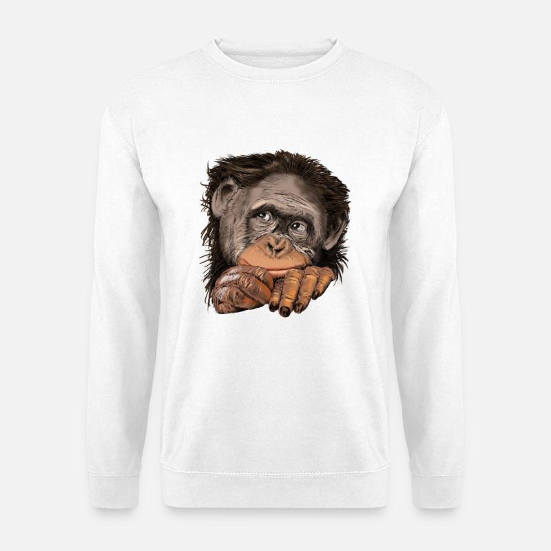 Monkey - Unisex Sweatshirt - white