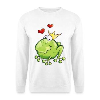 Grenouille en amour - Grenouilles - Coeur - Sweat-shirt Unisexe - blanc - Devant