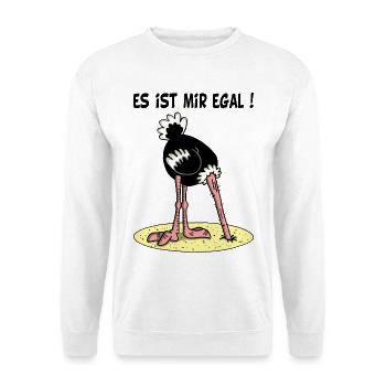 Es ist mir egal - Unisex Pullover - Weiß - Vorne