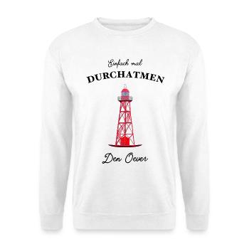 Leuchtturm Den Oever, Niederlande - Unisex Pullover - Weiß - Vorne