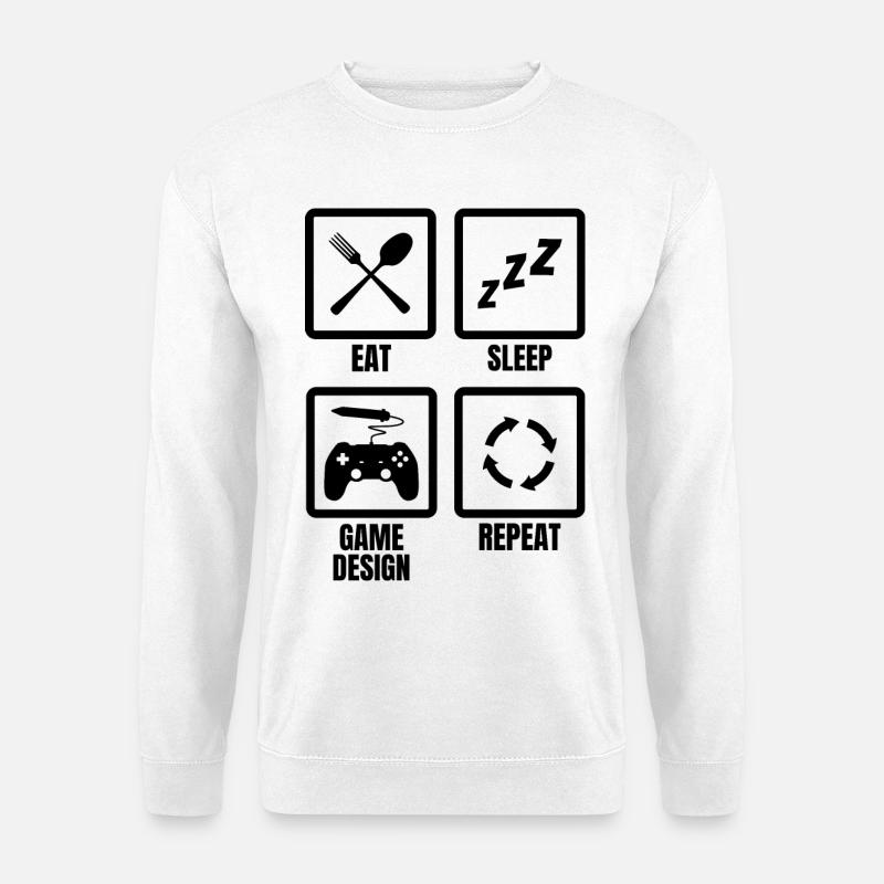 Game Design Routine - Unisex Pullover - Weiß