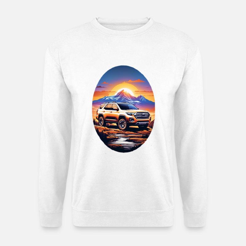 Geländewagen - Unisex Pullover - Weiß