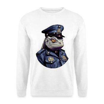 Police caméléon - Sweat-shirt Unisexe - blanc - Devant