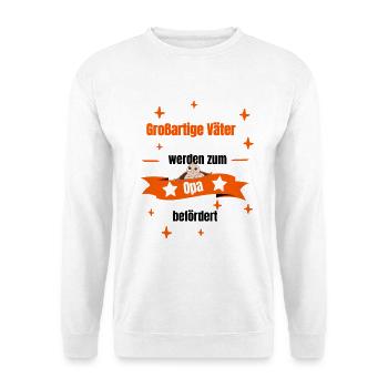 Opa - großartiger Vater - Unisex Pullover - Weiß - Vorne