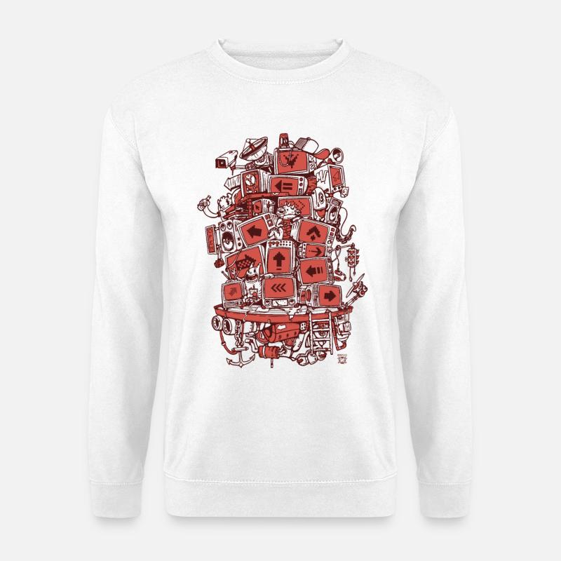 TV Project 2 Farben - Unisex Pullover - Weiß