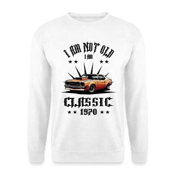 Ich bin nicht alt, ich bin Klassisch - Unisex Pullover - Weiß - Vorne