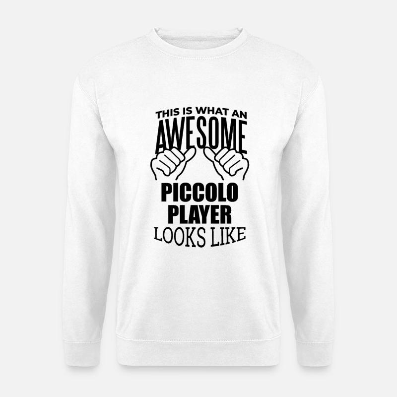 Piccoloflöte - Unisex Pullover - Weiß