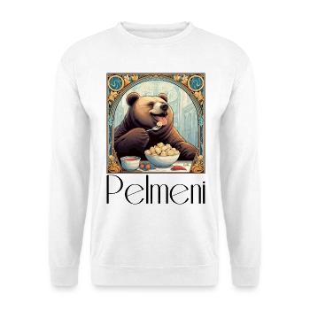 Pelmeni Bear Russian Gift - Unisex Sweatshirt - white - Front