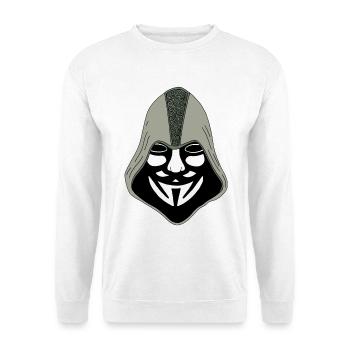 Anonyme - Sweat-shirt Unisexe - blanc - Devant
