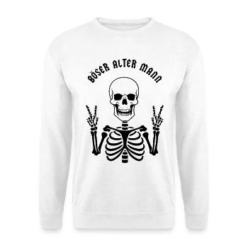 Böser alter Mann - Unisex Pullover - Weiß - Vorne