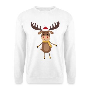 Lustige Weihnachten - Unisex Pullover - Weiß - Vorne