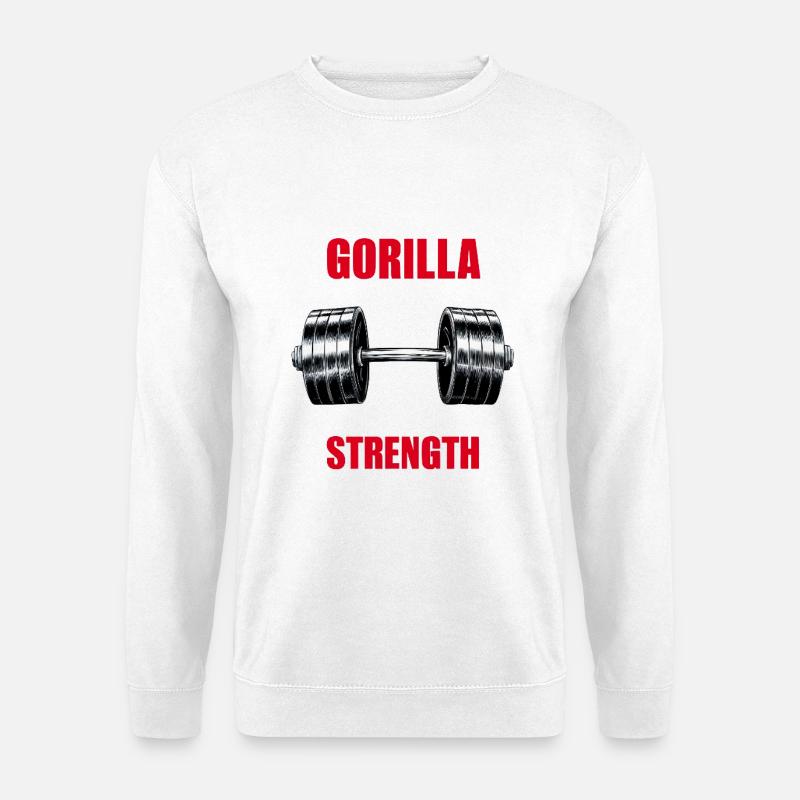 Gorilla Strength - Unisex Pullover - Weiß