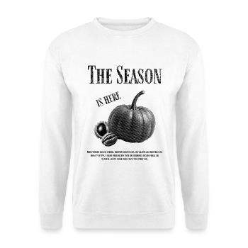 La Saison - Potiron aux Noix et Châtaignes - Sweat-shirt Unisexe - blanc - Devant