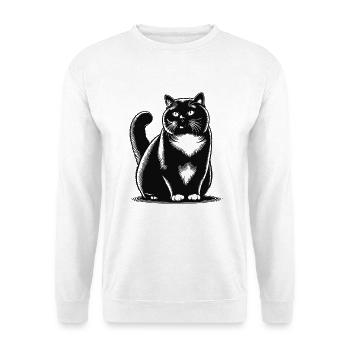 British Shorthair Design - Chic et moelleux - Sweat-shirt Unisexe - blanc - Devant